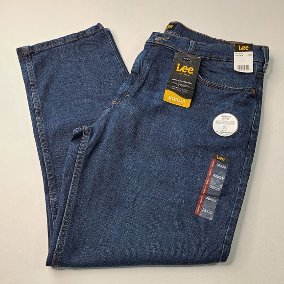 MENS LEE LEGENDARY RELAXED STRAIGHT JEAN:NIGHT SHADE Size 38x29 - Picture 2 of 11